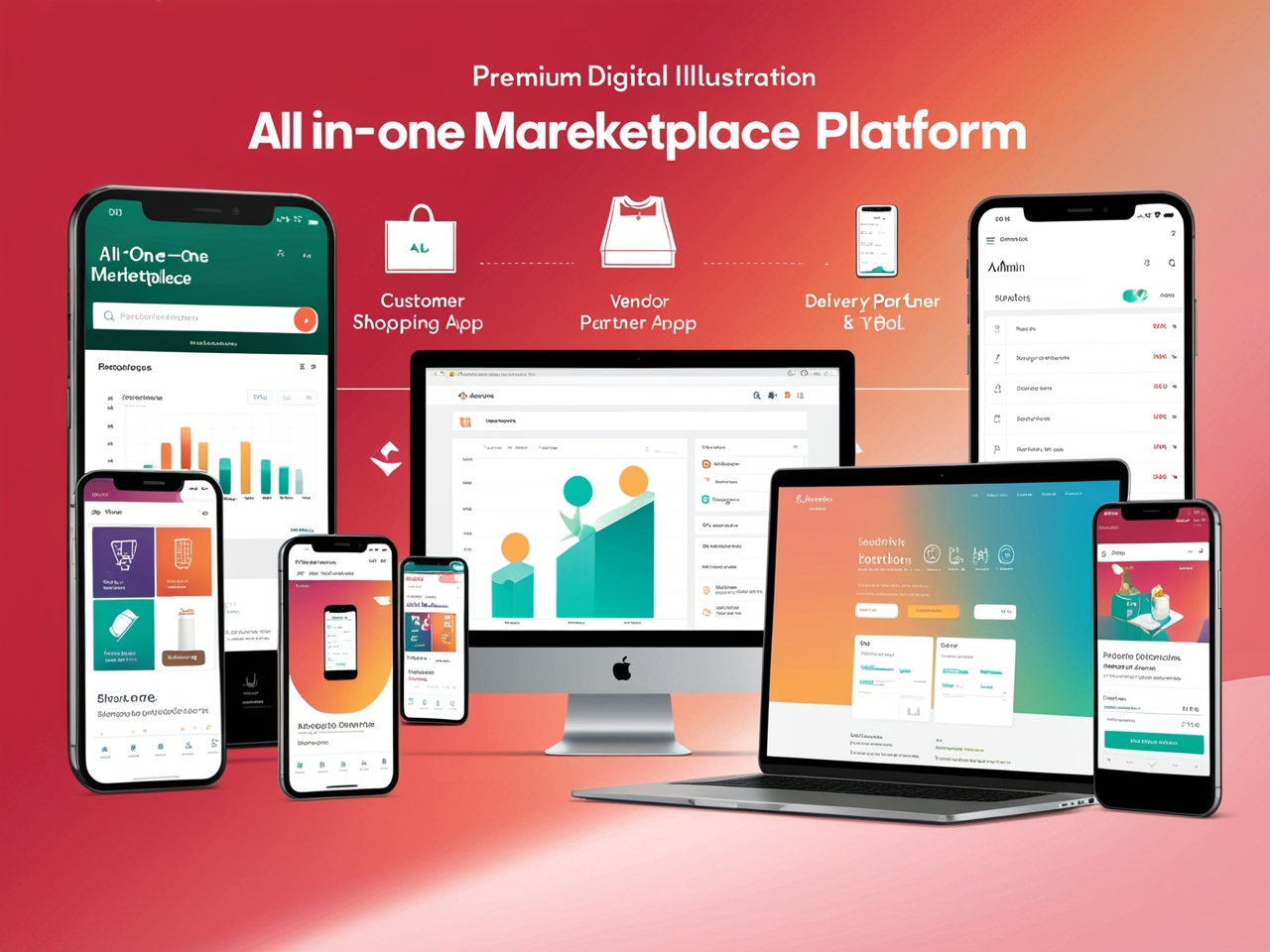  All-in-One Marketplace App & Website