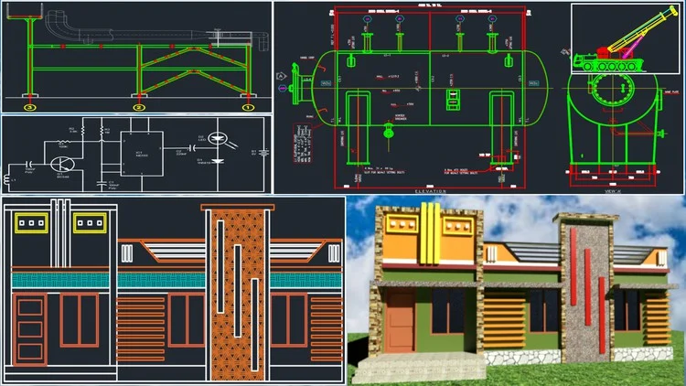 Student learning AutoCAD